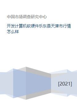 天津與樂東縣計(jì)算機(jī)軟硬件研發(fā)行業(yè)行情分析